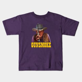 Matt Dillon - Gun - Gunsmoke - Tv Western Kids T-Shirt